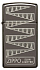 Зажигалка 65th Anniversary Zippo Slim® с покрытием Black Ice®, латунь/сталь, чёрная, 29x10x60 мм - Фото 2