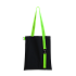 Шоппер Superbag black с ремувкой 4sb (чёрный с салатовым) - Фото 2