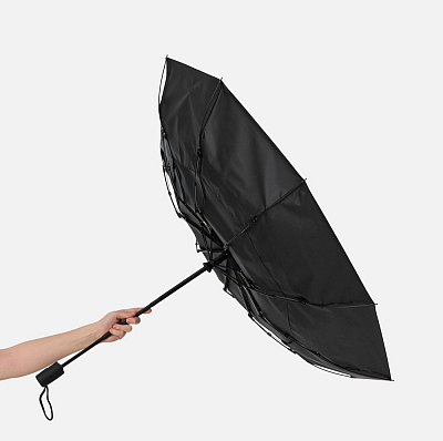 Складной зонт Dome Double с двойным куполом, черный