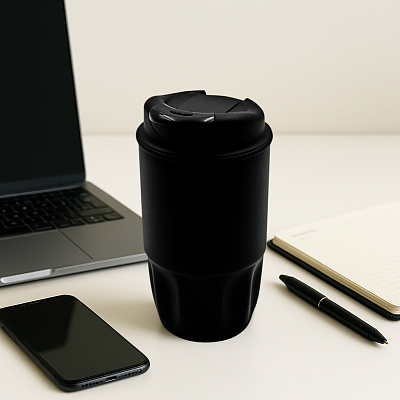 Термостакан Groove (черный)