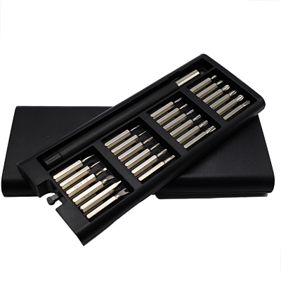 Отвертка с набором из 24 насадок ProTip, чёрная (Чёрный)