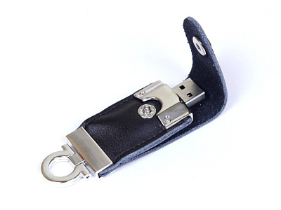 USB 2.0- флешка на 64 Гб в виде брелока (Чёрный)