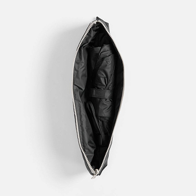 Зонт складной PackWise в чехле-шопере, черный