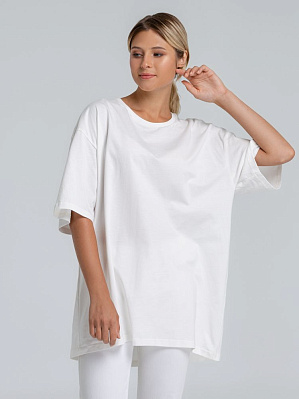 Футболка оверсайз «Чистая соль», молочно-белая (Белый)