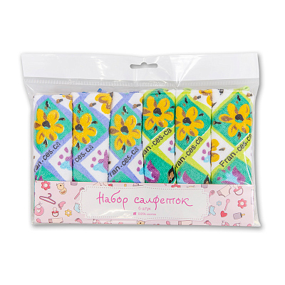 Набор салфеток махровых велюр "G-brand" мини-В