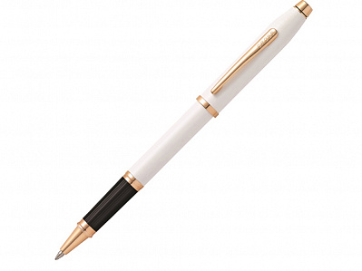 Ручка-роллер Century II (Белый/черный/золотистый)