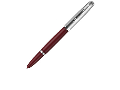 Ручка перьевая Parker 51 Core, F (Красны, серебристый)