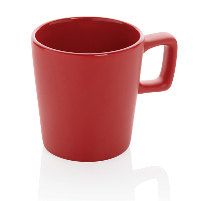 Керамическая кружка для кофе Modern (Красный;)