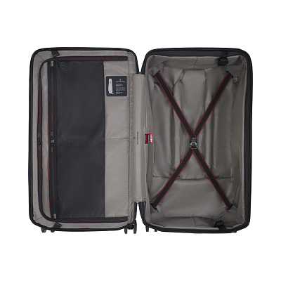 Чемодан VICTORINOX Spectra™ 3.0 Trunk Large Case, чёрный, поликарбонат Sorplas™, 42x36x76 см, 99 л