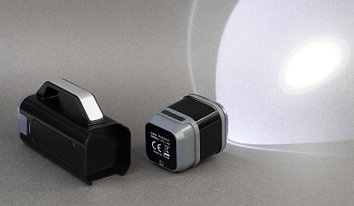 Набор инструментов "Expert" с фонарем, черный с серым