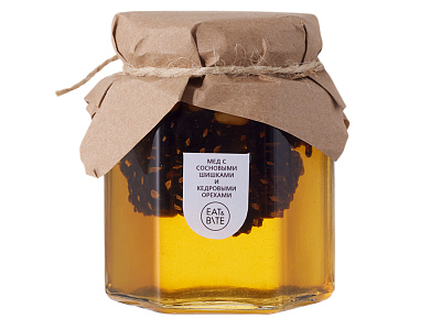 Мед с сосновыми шишками и кедровыми орехами