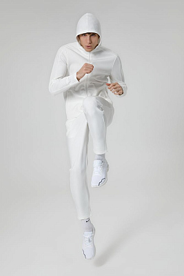 Куртка с капюшоном унисекс Begi, молочно-белая