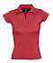Рубашка поло женская без пуговиц Pretty 220, красная - Фото 1