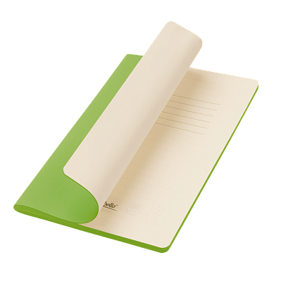 Блокнот Alpha slim, зеленый (Зеленый, бежевый)