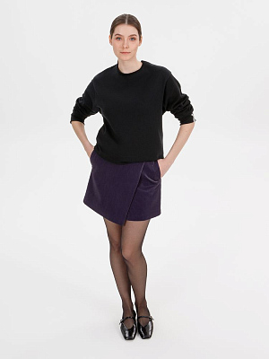 Лонгслив унисекс Siluetti Fuori, черный