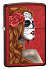 Зажигалка ZIPPO Day of Dead с покрытием Candy Apple Red™, латунь/сталь,красная,глянцевая, 38x13x57мм - Фото 1