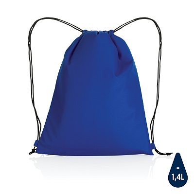Плотный рюкзак на шнурке Impact из RPET AWARE™ (Синий;)
