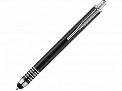 Ручка-стилус шариковая Zoe (Черный/серебристый)