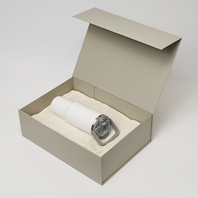 Подарочный набор Montana  (плед, термокружка) (Белый)