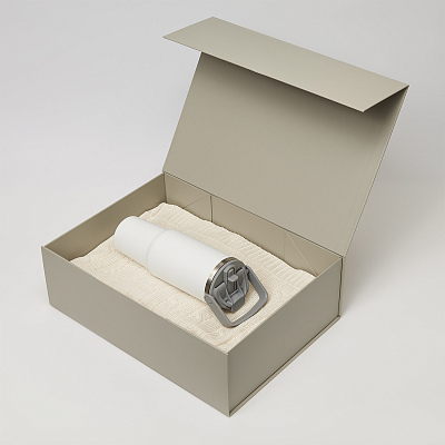 Подарочный набор Montana  (плед, термокружка) (Белый)