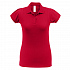 Рубашка поло женская Heavymill красная - Фото 1