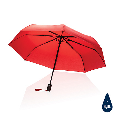 Плотный зонт-автомат Impact из RPET AWARE™, d94 см  (Красный;)