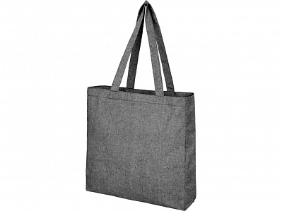 Эко-сумка с клинчиком Pheebs из переработанного хлопка (Черный)