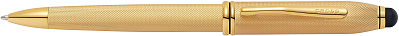 Шариковая ручка Cross Townsend Stylus со стилусом 8мм. Цвет - золотистый. (Золотистый)