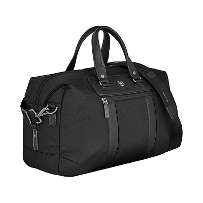 Дорожная сумка VICTORINOX Architecture Urban2 Compact Weekender, черный, полиэстер/кожа, 47x23x31 см, 32 л