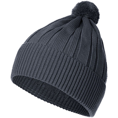 Шапка Knit Beat, темно-серая (Серый)