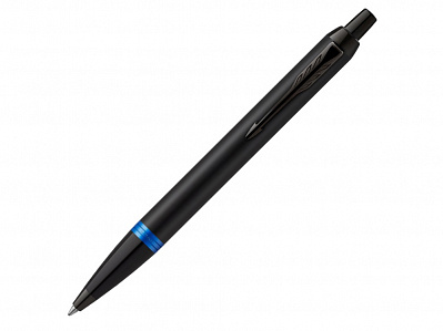 Ручка шариковая Parker IM Vibrant Rings Flame Blue (Черный, синий)