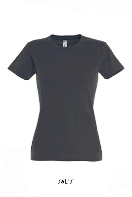 Фуфайка (футболка) IMPERIAL женская,Тёмно-серый/графит S