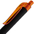 Ручка шариковая Prodir QS01 PRT-P Soft Touch, черная с оранжевым - Фото 5