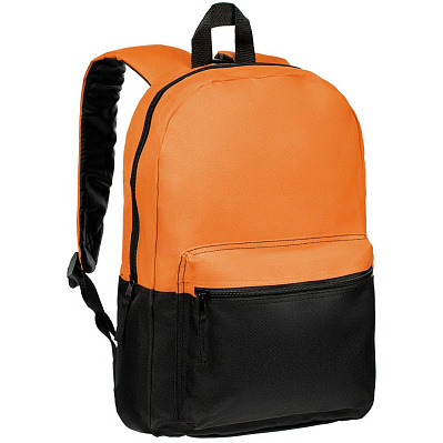 Рюкзак Base Up, черный с оранжевым (Оранжевый)