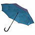 Зонт наоборот Style, трость, сине-голубой - Фото 2
