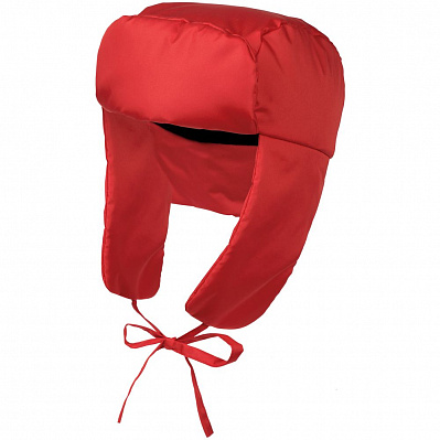 Шапка-ушанка Shelter, красная (Красный)
