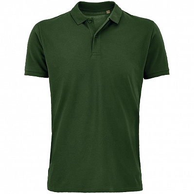 Рубашка поло мужская Planet Men, темно-зеленая (Зеленый)
