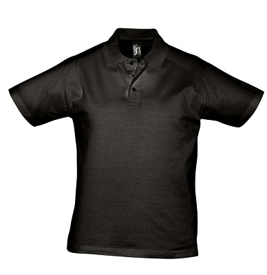 Рубашка поло мужская Prescott Men 170, черная (Черный)