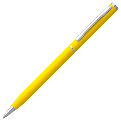 Ручка шариковая Hotel Chrome, ver.2, матовая желтая (Желтый)
