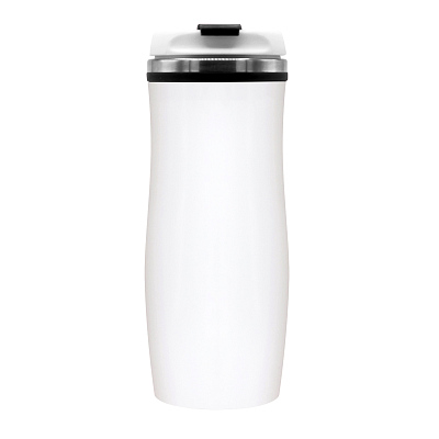 Термокружка Latte, бело-черный