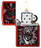 Зажигалка ZIPPO Dragon Tiger Design с покрытием Metallic Red, латунь/сталь, красная, 38x13x57 мм - Фото 3