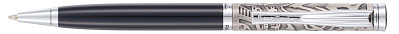Ручка шариковая Pierre Cardin GAMME. Цвет - черный  и серебристый. Упаковка Е или E-1 (Серебристый)
