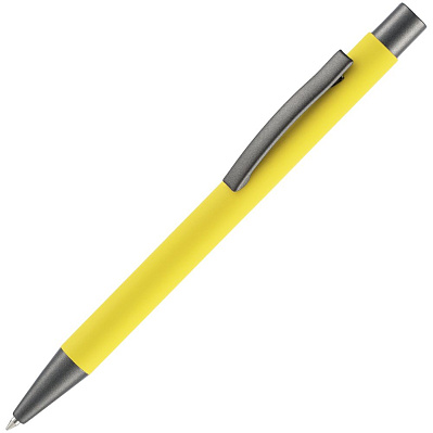 Ручка шариковая Atento Soft Touch, желтая (Желтый)