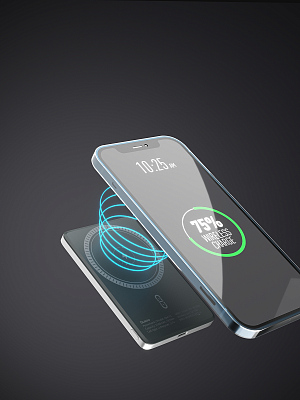 Беспроводной магнитный ПЗУ Olmio QM-15, серебро