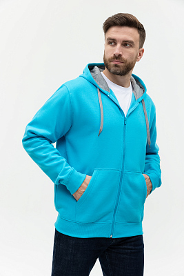 Толстовка мужская STAN с капюшоном на молнии футер с начёсом 280, 17