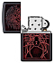 Зажигалка ZIPPO Spider Design с покрытием Black Matte, латунь/сталь, чёрная, матовая, 38x13x57 мм - Фото 4