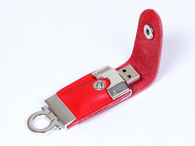 USB 2.0- флешка на 16 Гб в виде брелока (Красный)