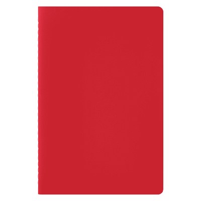 Блокнот Alpha slim, красный