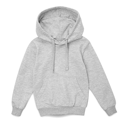 Худи детское Kirenga Kids 2.0, оранжевое (Серый меланж)