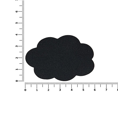 Наклейка тканевая Lunga Calum, L, черная